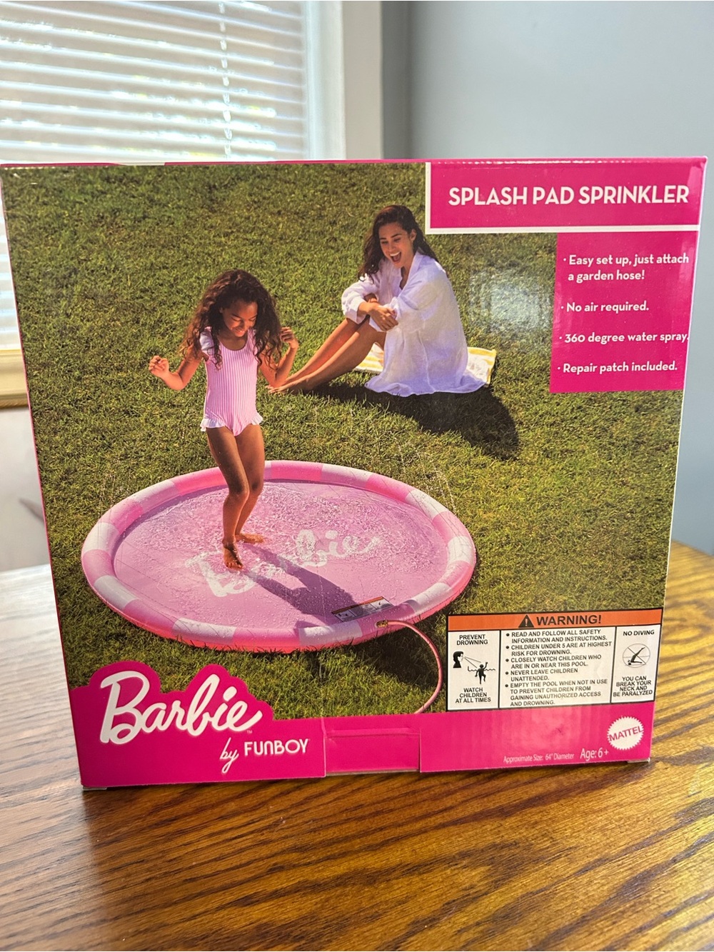 Barbie Pink Round Splash Pad with Water Spray